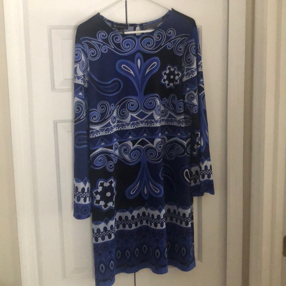 INC International Concepts dress XL Blue